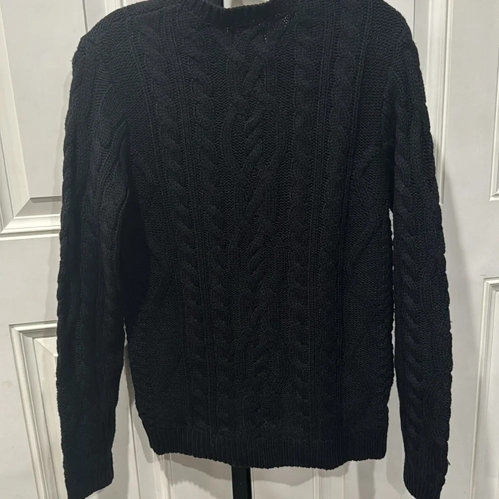 🖤ASOS DESIGN cable knit sweater in black